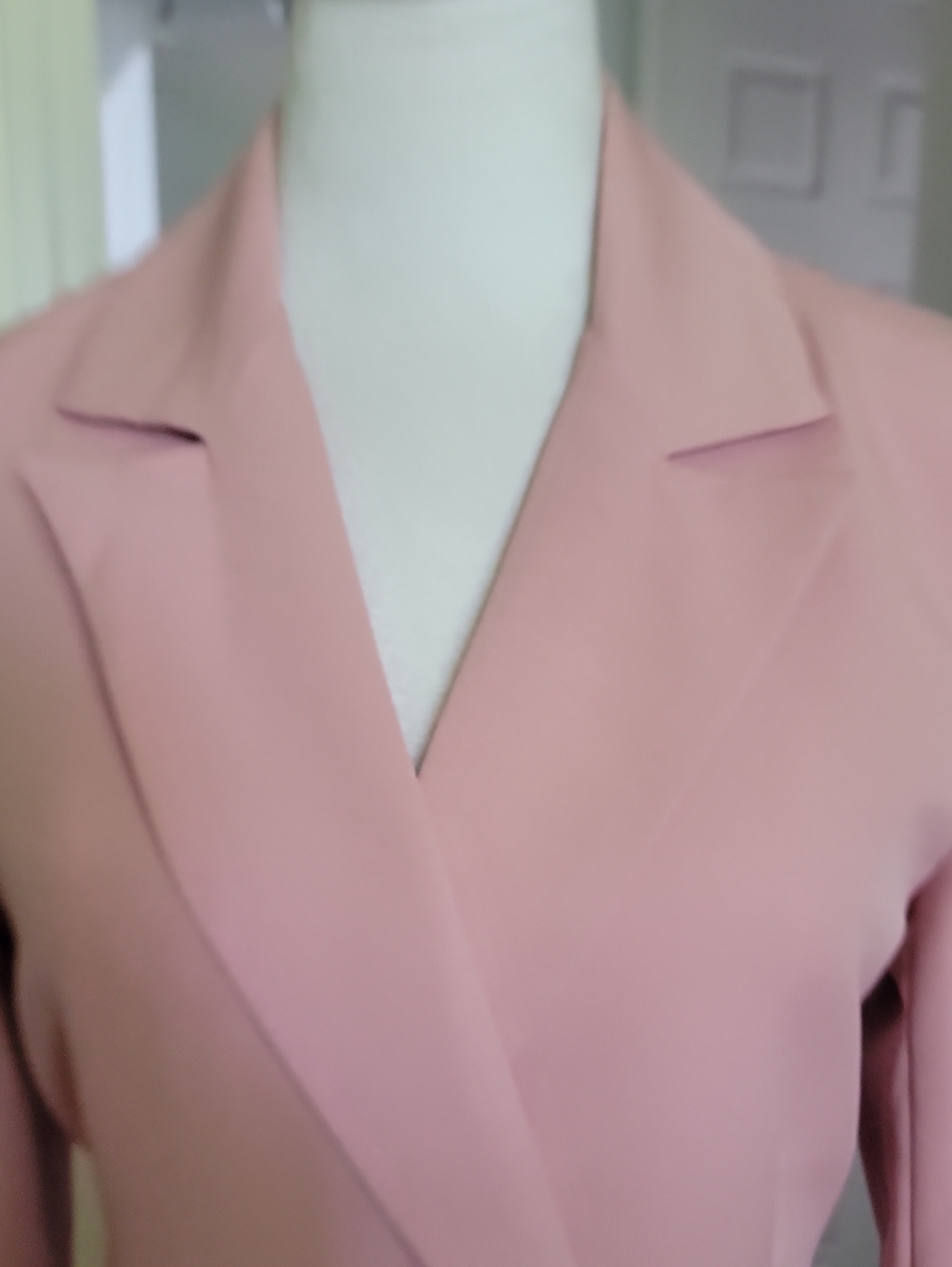 Amazing lace Size Sm. Double-Breasted Blush Pink Women's Blazer Coat - Picture 3 of 12